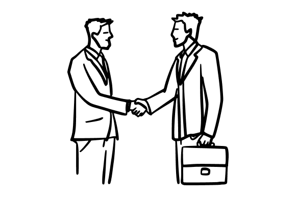 Partnership Handshake Businessmen Graphics Review