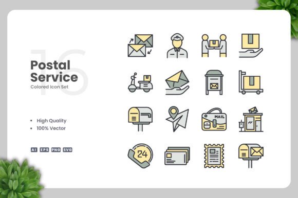 Postal Service Color Icons Review
