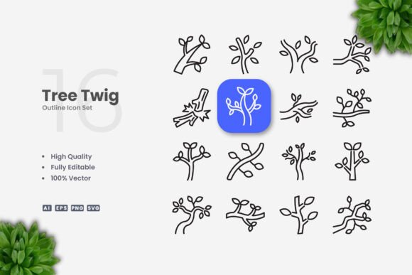Tree Twig Icons: The Essential Graphics for Modern Branding